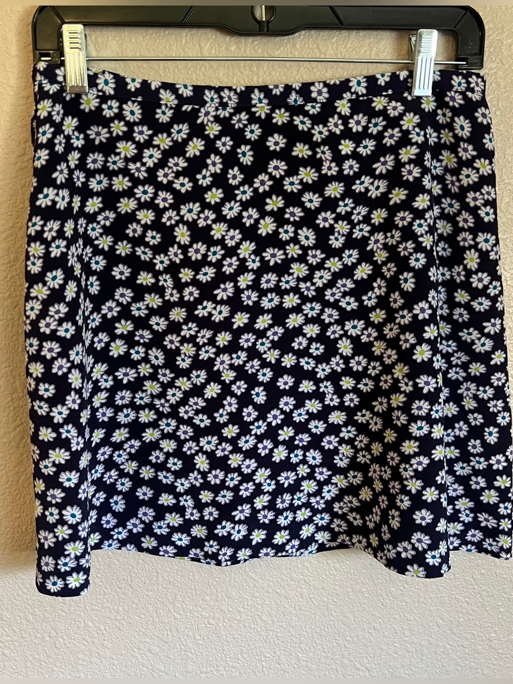 Vintage Tracy Evans Floral Daisy Print A-Line Skirt